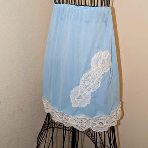 Vintage Baby Blue Skirt Slip